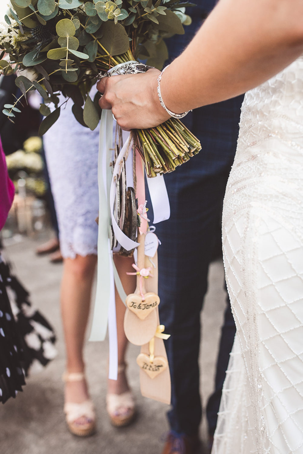 Bouquet Charms Bride Bridal Barn Wedding Shropshire Brightwing Photography