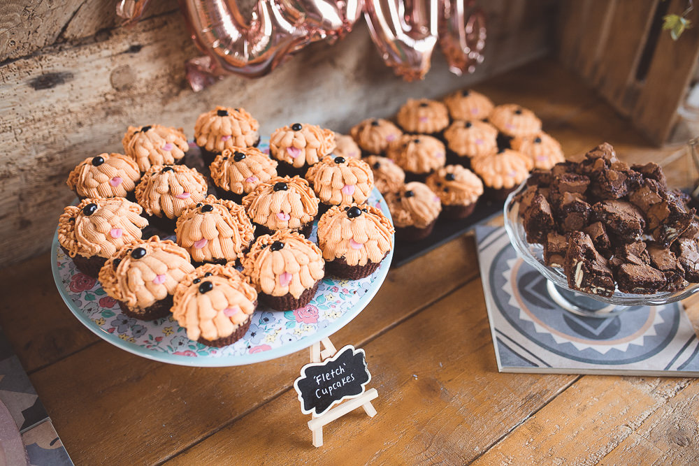 Cake Dessert Table Barn Wedding Shropshire Brightwing Photography