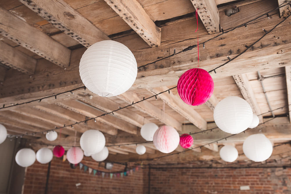 Lanterms Decor Decoration Barn Wedding Shropshire Brightwing Photography