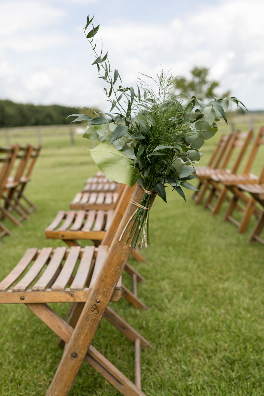 Greenery Aisle End Ceremony Botanical Barn Wedding Heather Jackson Photography