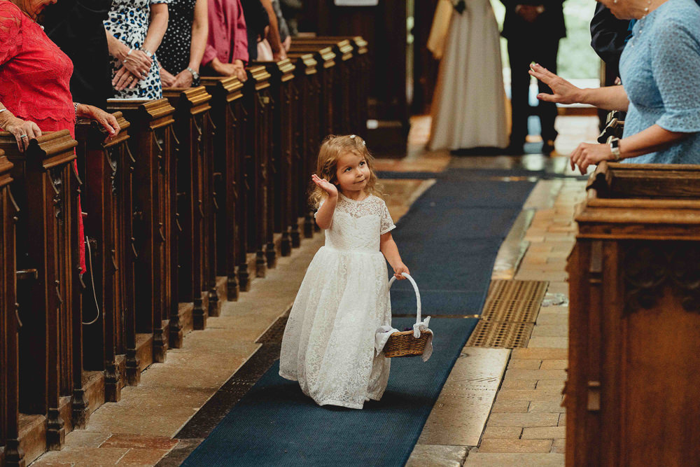 Flower Girl Petal Basket British Countryside Wedding Georgia Rachael Photography