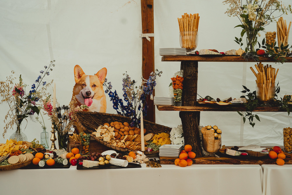 Grazing Table Wildflower Marquee British Countryside Wedding Georgia Rachael Photography