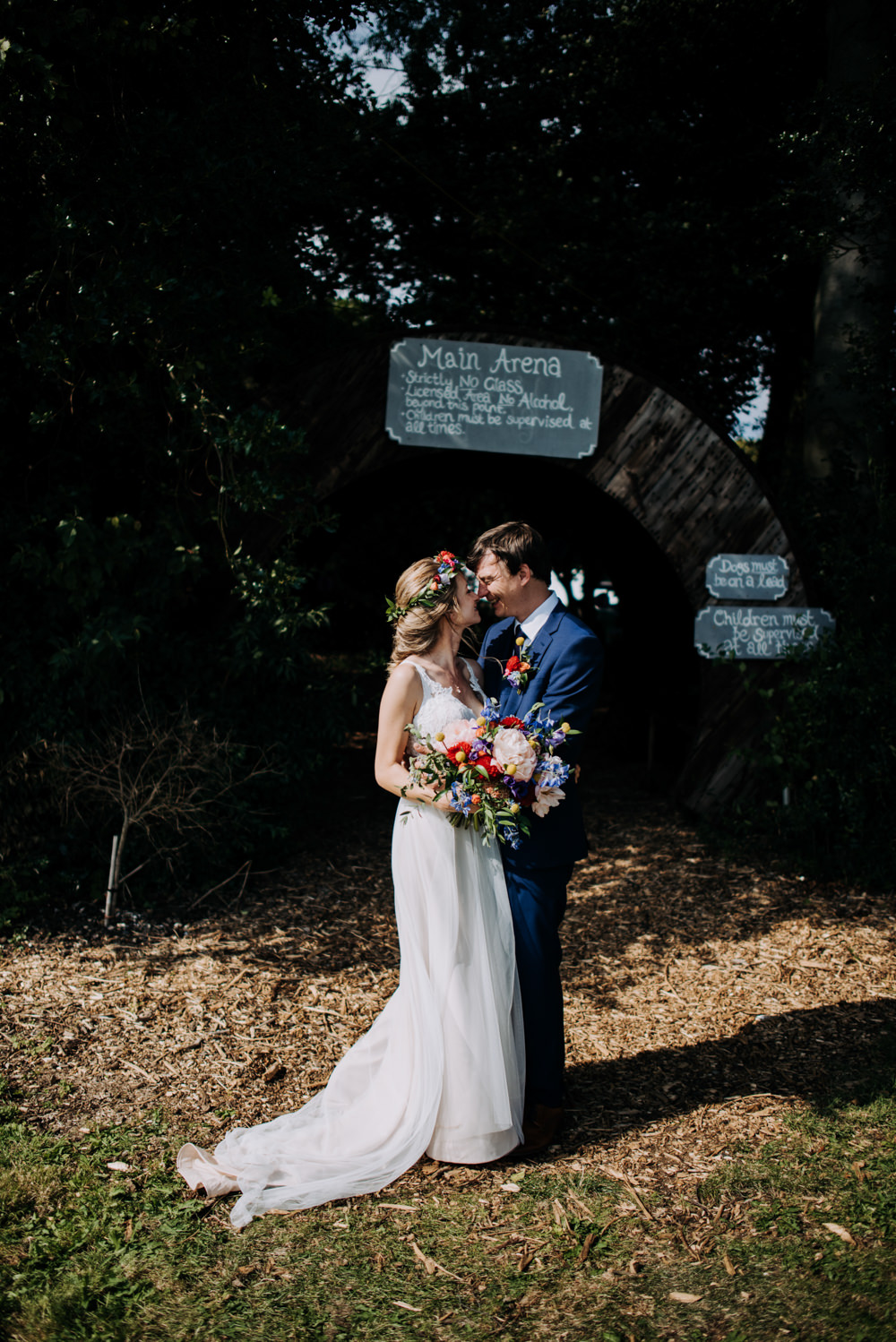Dress Gown Bride Bridal Tulle Train Straps Cabourne Parva Wedding Kazooieloki Photography