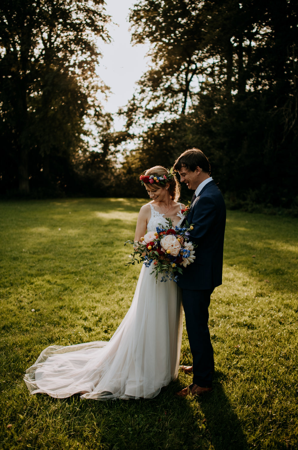 Dress Gown Bride Bridal Tulle Train Straps Cabourne Parva Wedding Kazooieloki Photography