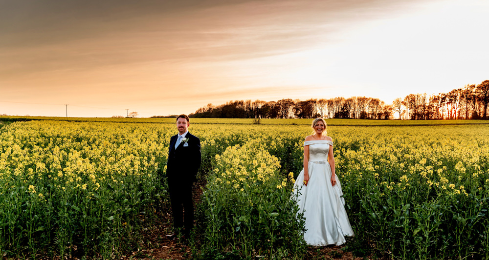 Bride Bridal Cold Shoulder Bardot A Line Dress Gown Blue Suit Groom Cotswolds Barn Wedding Lisa Carpenter Photography