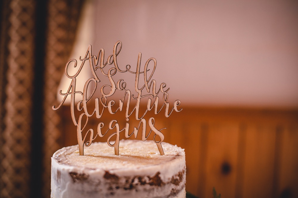 Cake Topper And So the Adventure Begins DIY Bohemian Wedding Love & Bloom Photography