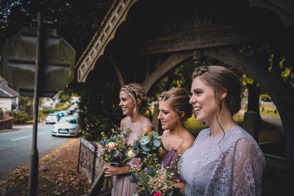 Mauve Mismatched Dresses Bridesmaids Wildflower Bouquets DIY Bohemian Wedding Love & Bloom Photography
