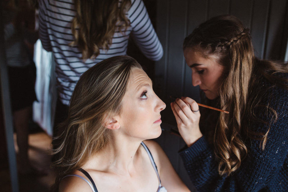Bride Bridal Make Up Dried Flowers Wedding Emily Tyler Photography