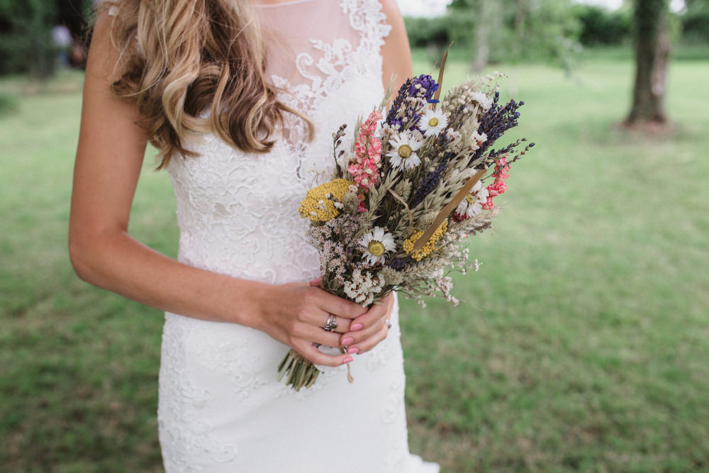 Bouquet Flowers Bride Bridal Dried Flowers Wedding Emily Tyler Photography