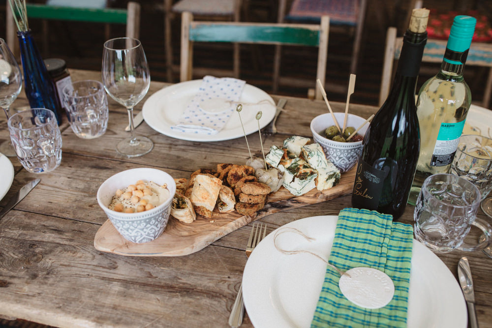 Sharing Grazing Platter Dried Flowers Wedding Emily Tyler Photography
