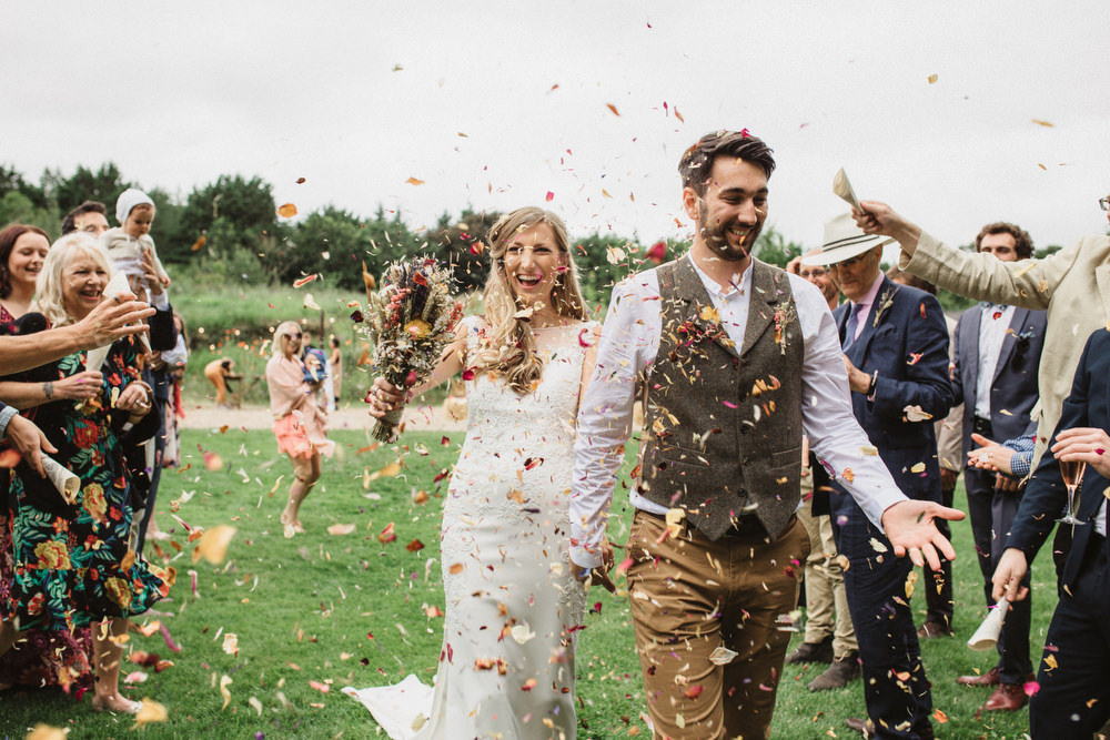 Confetti Dried Flowers Wedding Emily Tyler Photography