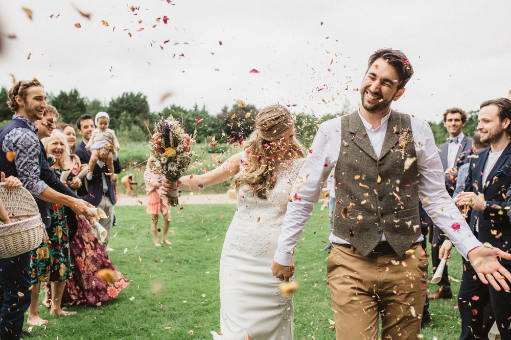 Confetti Dried Flowers Wedding Emily Tyler Photography