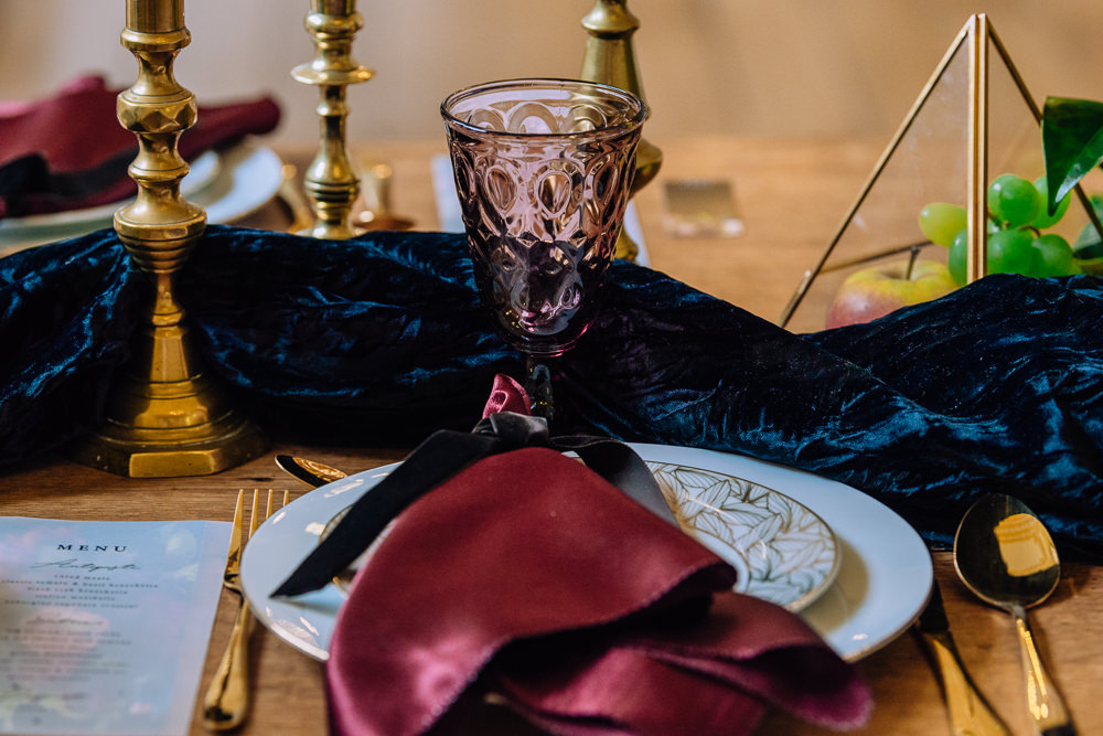 Place Setting Napkin Dutch Art Wedding Ideas Berni Palumbo Photography