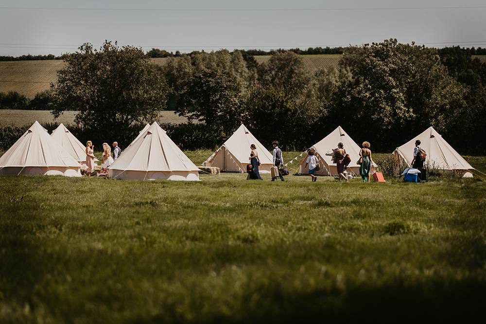 Bell Tents Glamping Eggington House Wedding October Willis Photography
