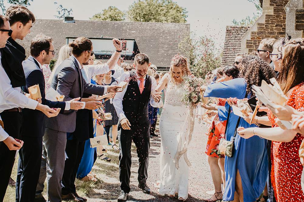 Confetti Eggington House Wedding October Willis Photography