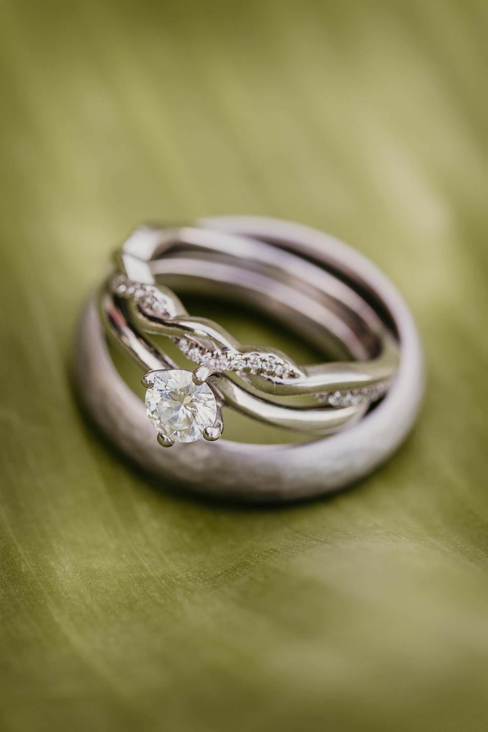 Engagement Ring Solitaire Diamond Band Eggington House Wedding October Willis Photography