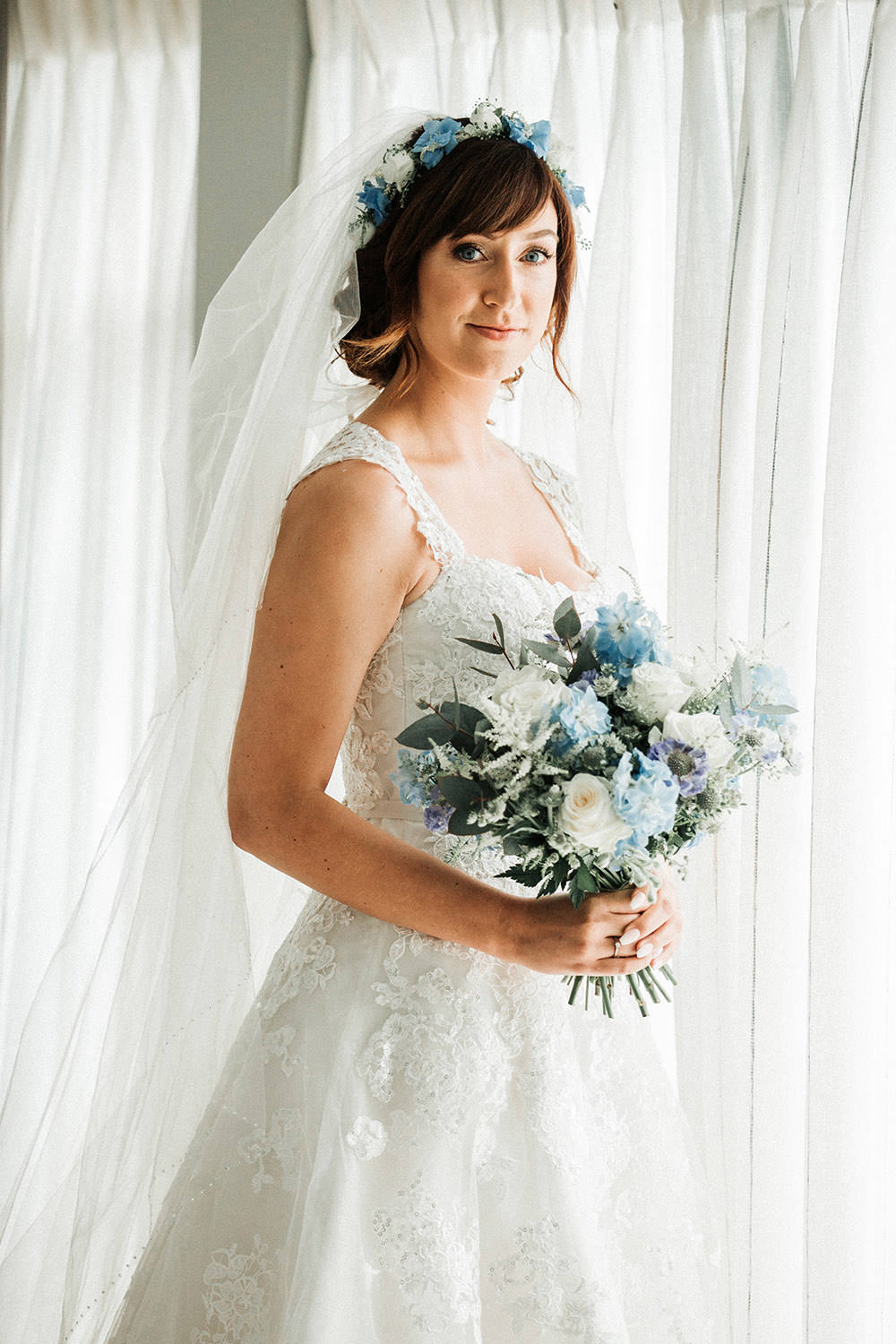 Dress Gown Bride Bridal Lace Tulle A Line Sophia Tolli Orion Ever After Wedding Younger Photography
