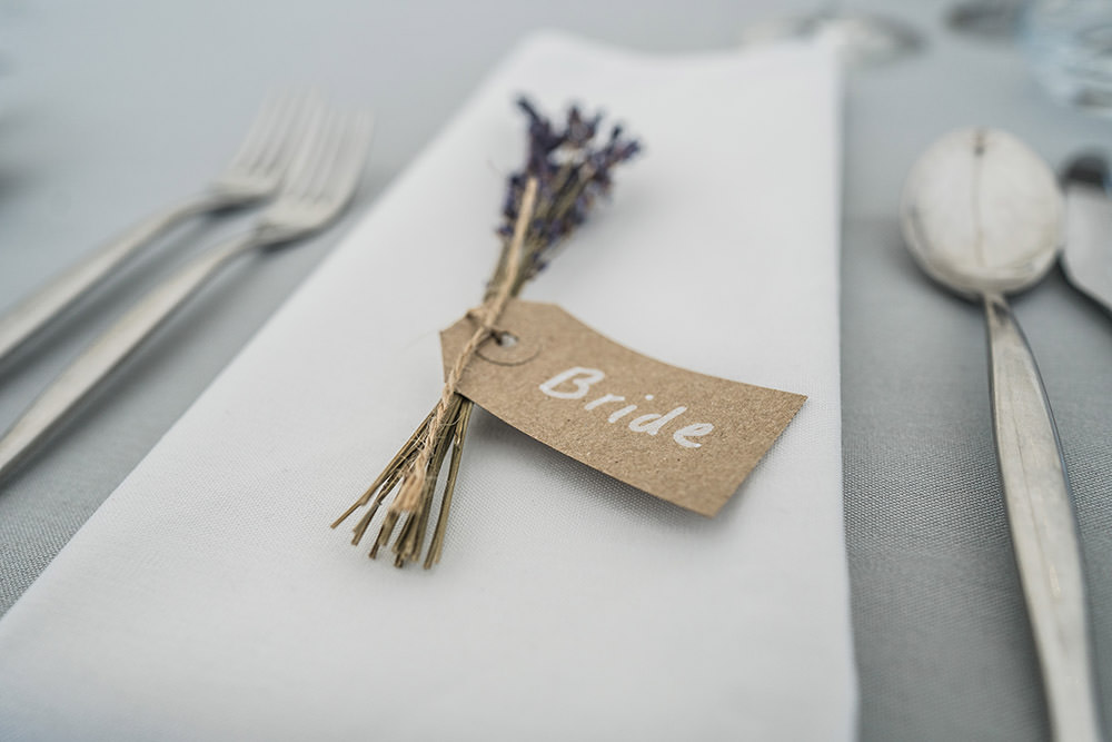 Luggage Tag Place Name Cards Lavender Place Setting Ever After Wedding Younger Photography