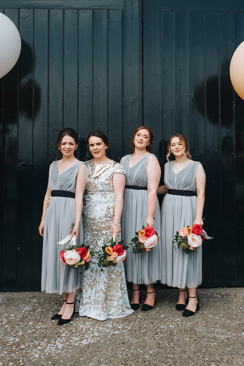 Bridesmaids Bridesmaid Dress Dresses Grey Fun London Wedding Miss Gen Photography