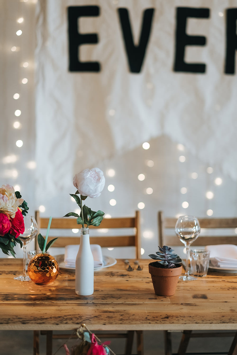 Succulents Flowers Decor Fun London Wedding Miss Gen Photography