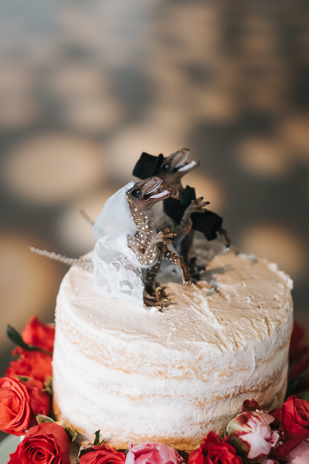 Dinosaur Cake Topper Fun London Wedding Miss Gen Photography