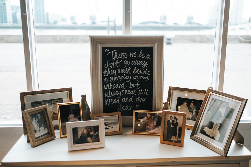 Memory Table Remember Photos Photographs Fun London Wedding Miss Gen Photography