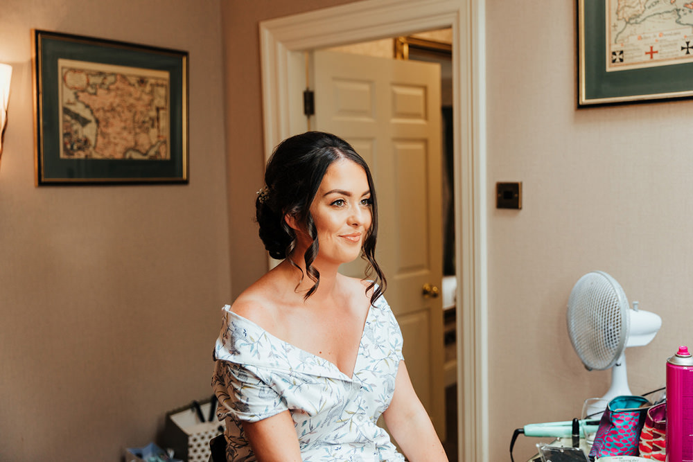 Bride Bridal Make Up Hazlewood Castle Woodland Wedding Nicola Mackrill Photography