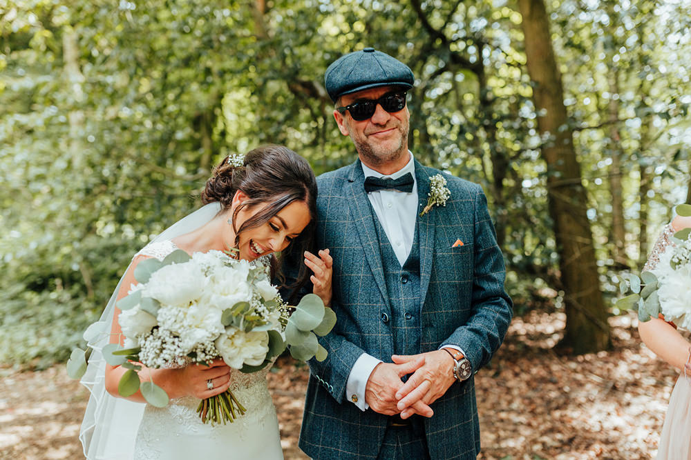 Bouquet Flowers Bride Bridal Rose Peony Greenery Foliage Hazlewood Castle Woodland Wedding Nicola Mackrill Photography