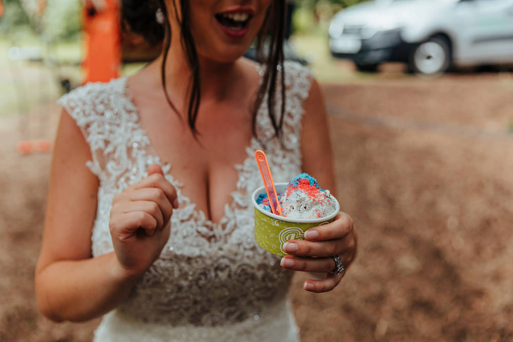 Ice Cream Hazlewood Castle Woodland Wedding Nicola Mackrill Photography