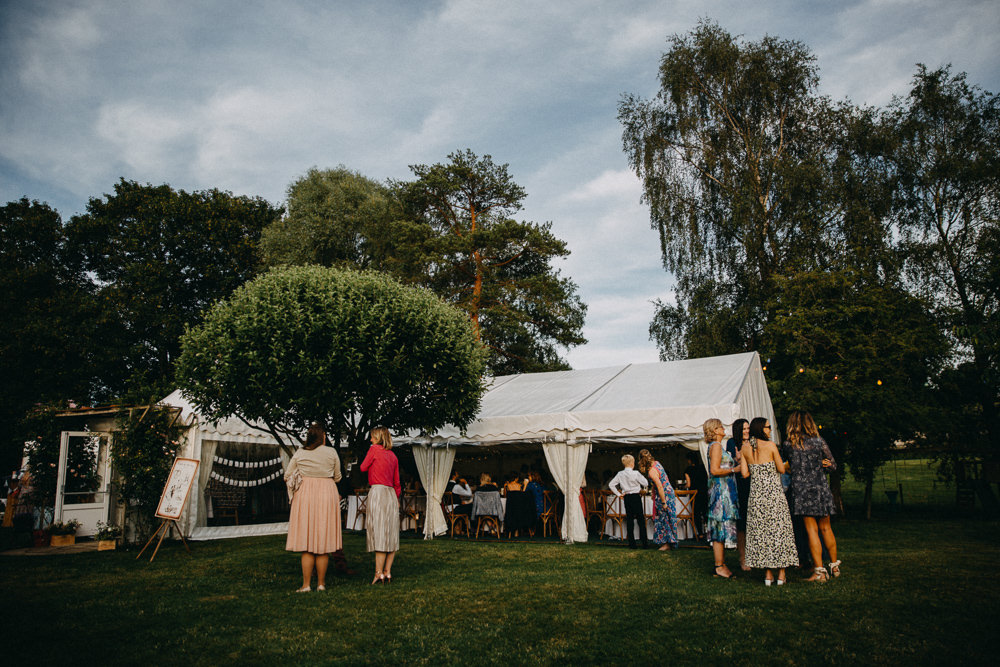 Marquee Horsebridge Station Wedding Emily Grace Photography