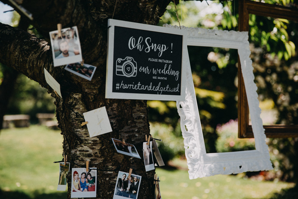 Photo Booth Frames Hanging Horsebridge Station Wedding Emily Grace Photography
