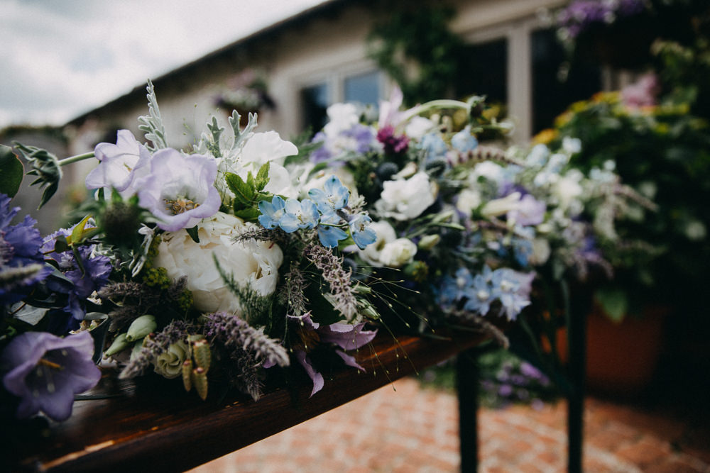 Bouquet Flwoers Bride Bridal Rose Lily Thisle Horsebridge Station Wedding Emily Grace Photography