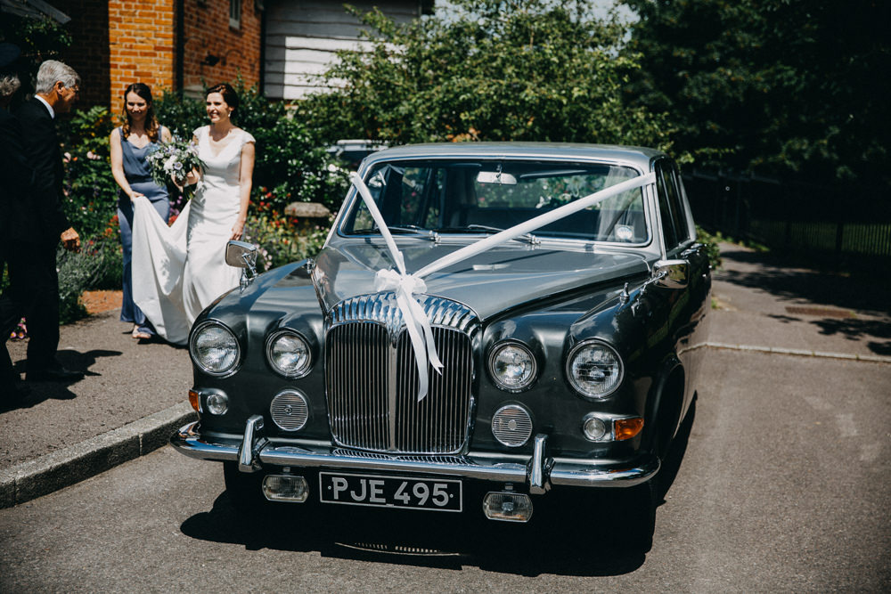 Classic Car Transport Horsebridge Station Wedding Emily Grace Photography