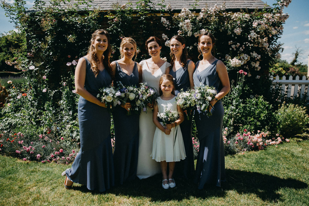 Bridesmaids Bridesmaid Dress Dresses Grey Long Maxi Horsebridge Station Wedding Emily Grace Photography