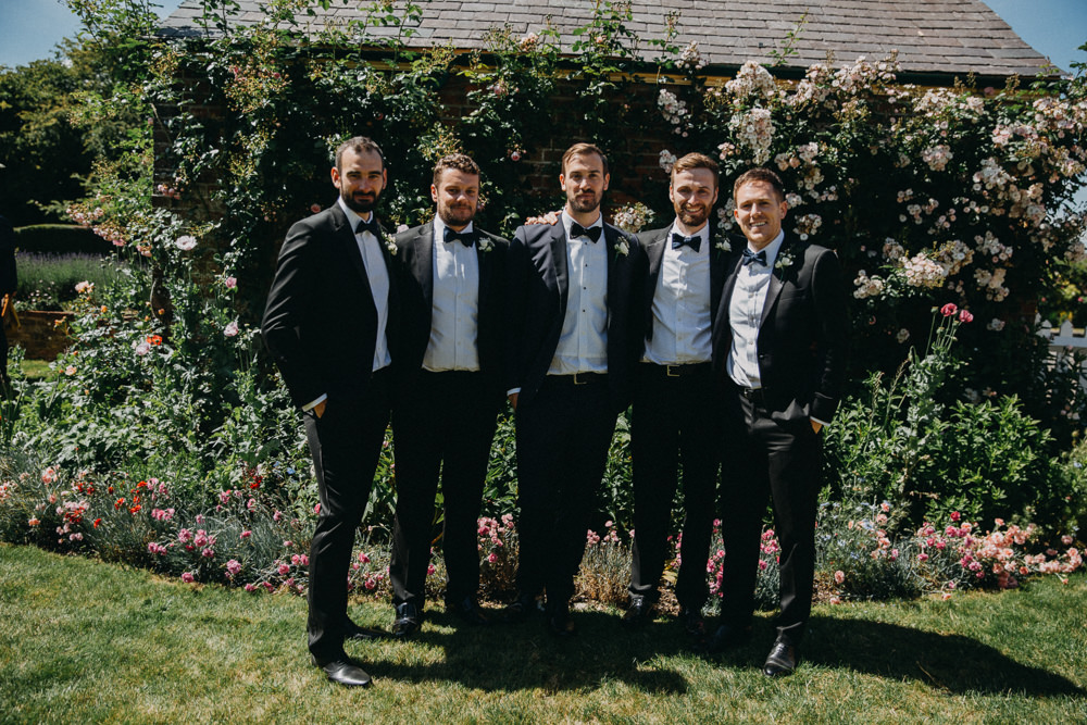 Groom Suit Tux Bow Tie Groomsmen Horsebridge Station Wedding Emily Grace Photography