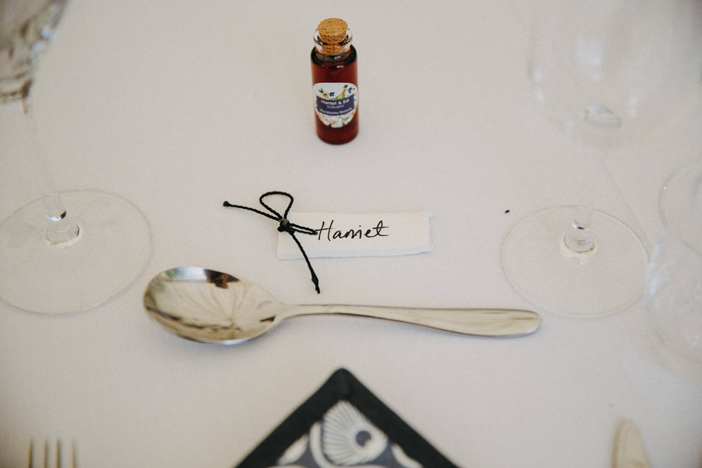 Calligraphy Place Name Cards Horsebridge Station Wedding Emily Grace Photography