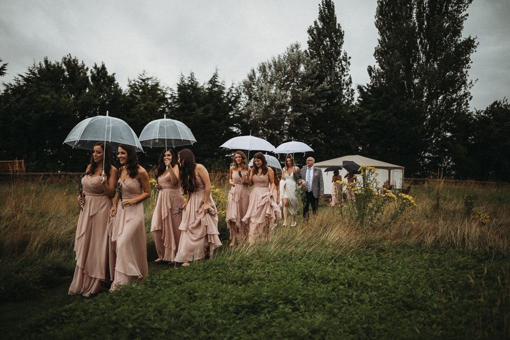 Bridesmaids Bridesmaid Dress Dresses Pink Maxi Horsley Hale Farm Wedding Thyme Lane Photography