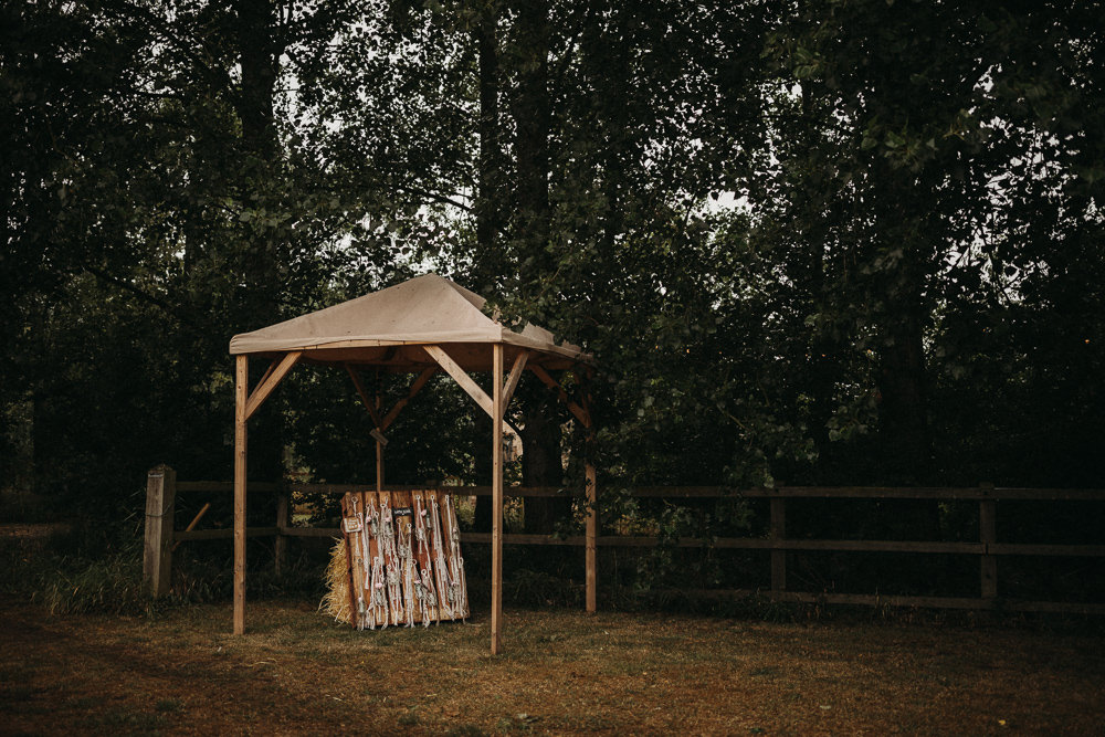 Favors Favours Wooden Pallet Macrame Jar Flowers Gazebo Horsley Hale Farm Wedding Thyme Lane Photography