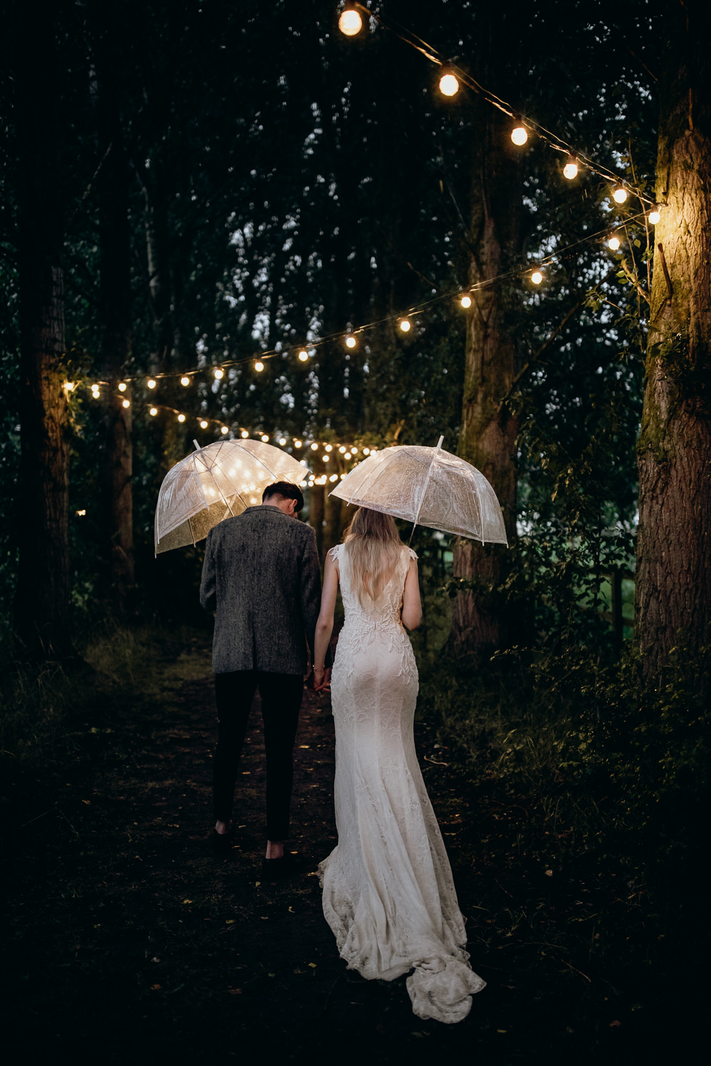 Horsley Hale Farm Wedding Thyme Lane Photography Rainy Rain Umbrella