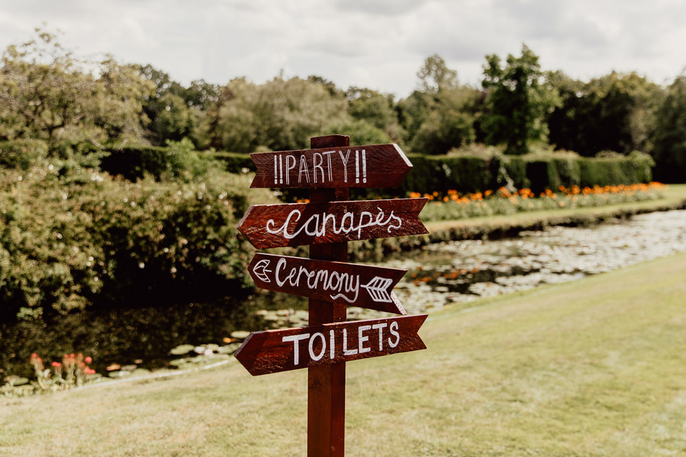 Wooden Pallet Sign Signage Signs Signpost Mannington Gardens Wedding Cara Zagni Photography