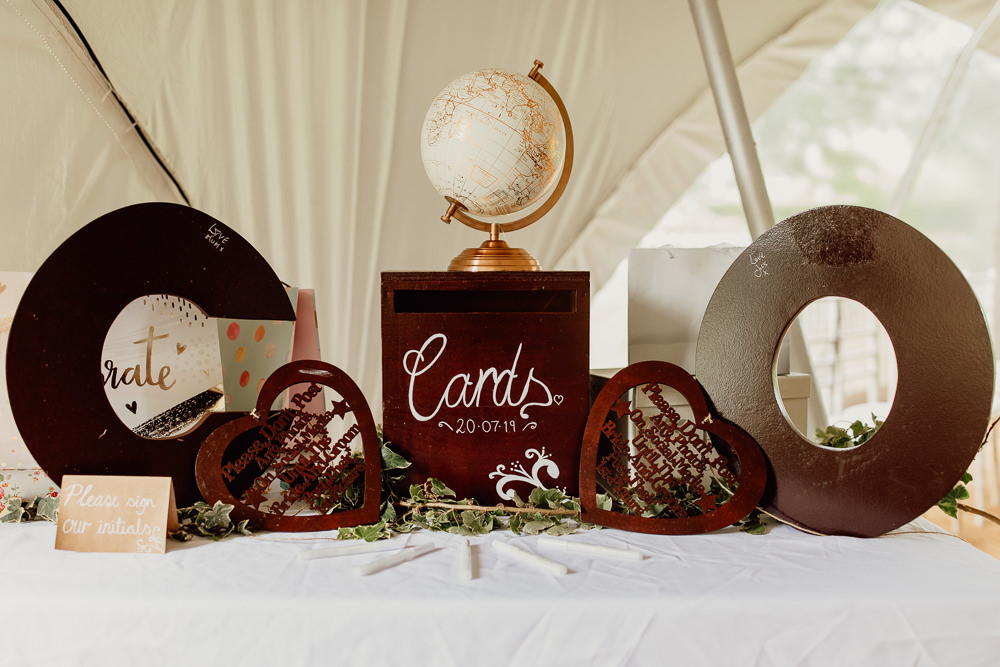 Card Box Mannington Gardens Wedding Cara Zagni Photography