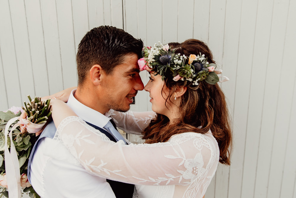 Flower Crown Bride Bridal Mannington Gardens Wedding Cara Zagni Photography