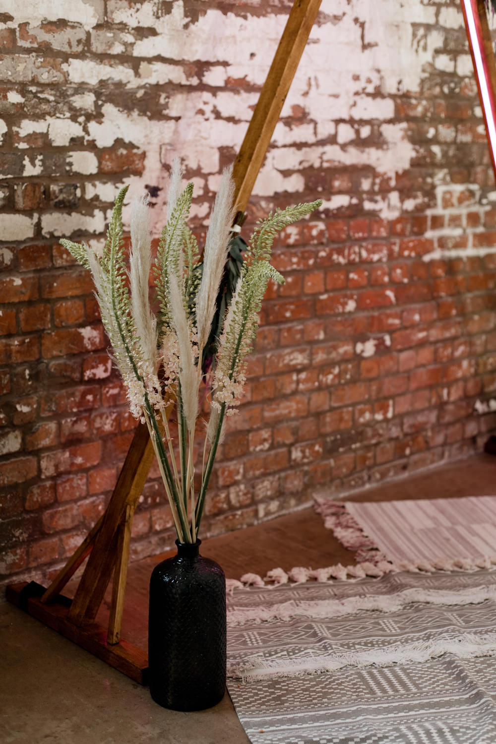 Pampas Grass Decor Decoration Flowers Moroccan Wedding Ideas Emma Louise Photography