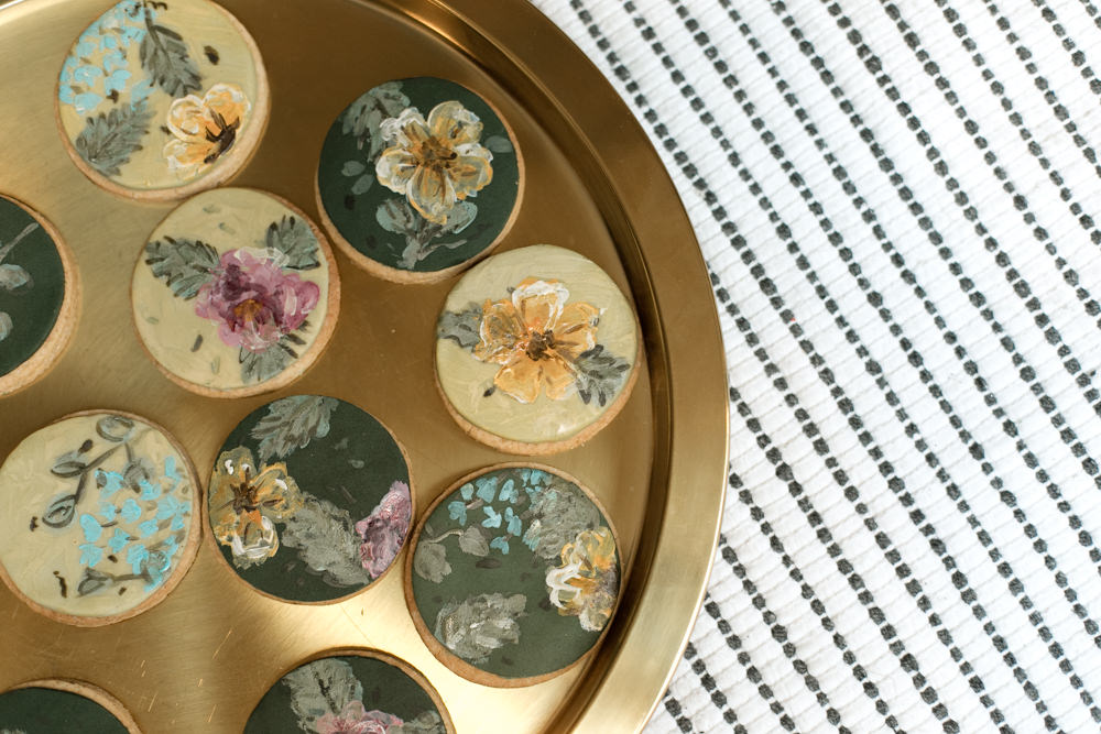 Floral Cookies Painted Moroccan Wedding Ideas Emma Louise Photography