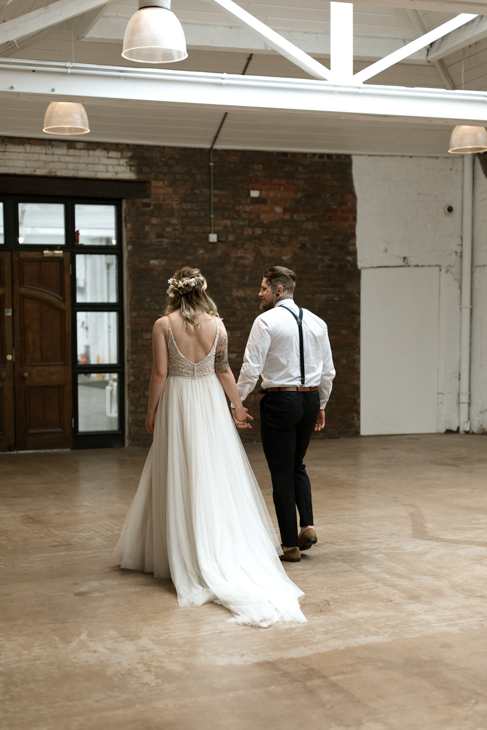 Dress Gown Bride Bridal Maggie Sottero Floaty Tulle Beaded Straps Train Moroccan Wedding Ideas Emma Louise Photography