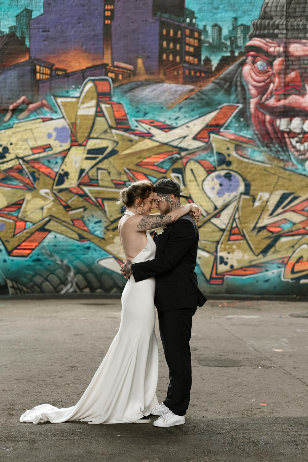 Sleek Dress Gown Bride Bridal High Neck Paloma Blanca Moroccan Wedding Ideas Emma Louise Photography