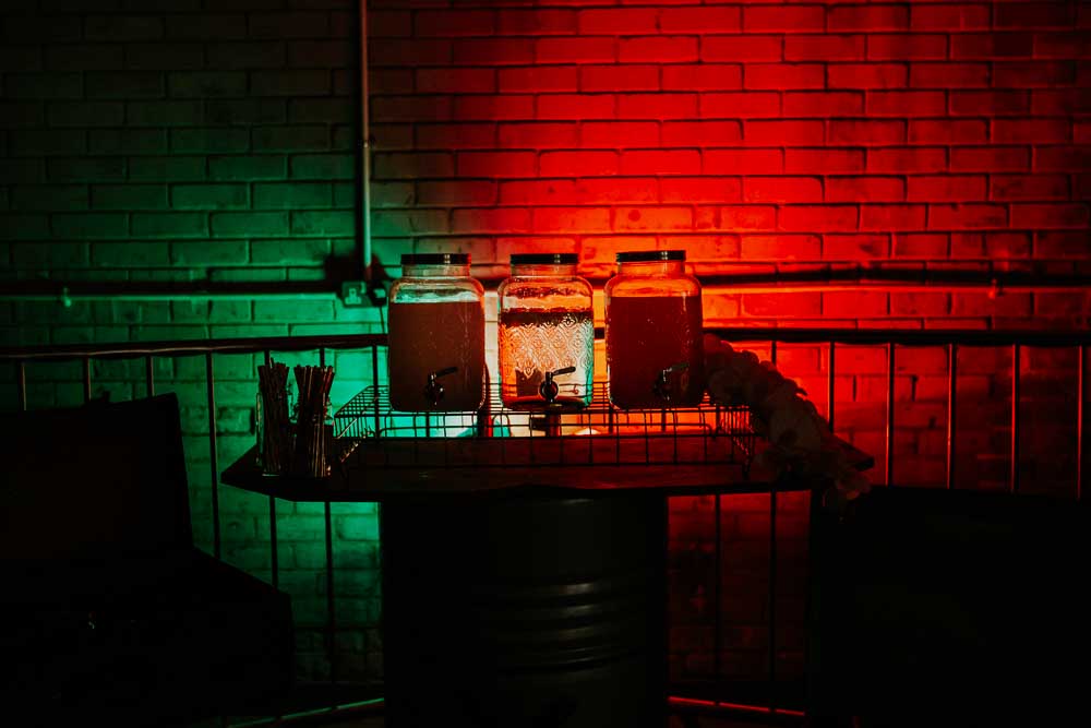 Drinks Dispensers Neon Sign Wedding Ideas State Of Love and Trust Photography