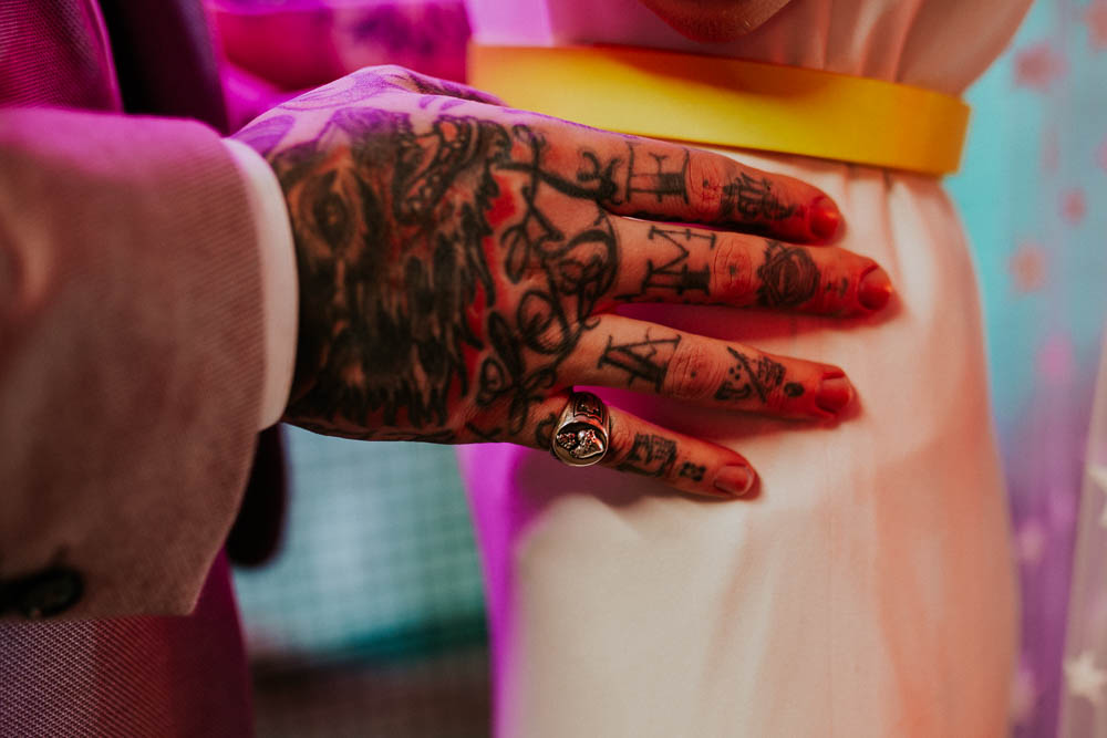 Groom Rings Neon Sign Wedding Ideas State Of Love and Trust Photography