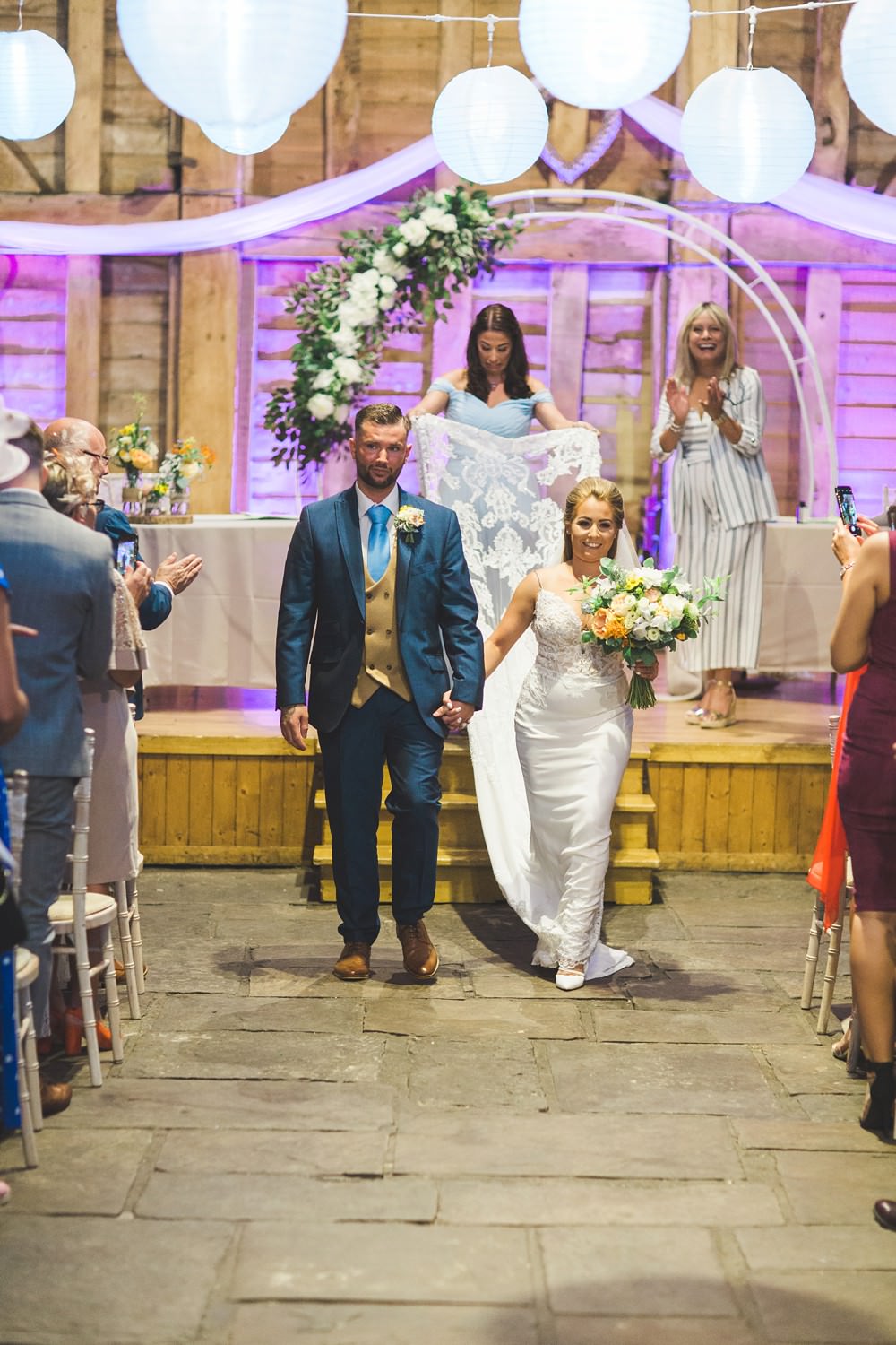 Priory Little Wymondley Wedding Milk Bottle Photography Moongate Arch Backdrop Flowers