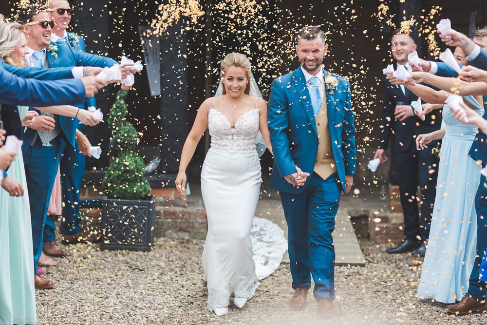 Confetti Priory Little Wymondley Wedding Milk Bottle Photography